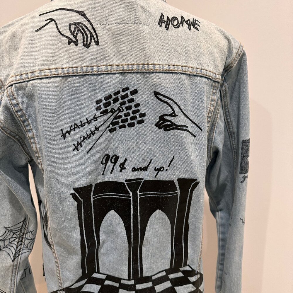 Brooklyn Cloth Grafitti Art Denim Jacket (S) - PRICE DROP